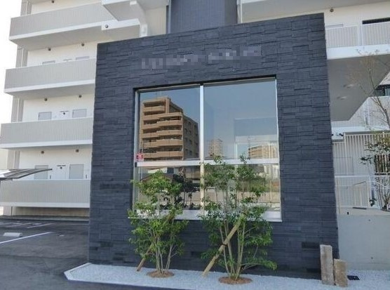 熊本市中央区国府２丁目の賃貸マンションのエントランス