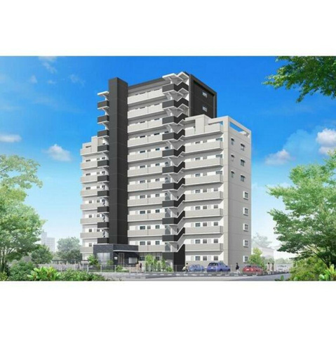 熊本市中央区国府２丁目の賃貸マンションの外観パース