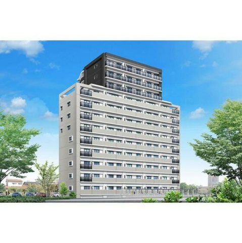 熊本市中央区国府２丁目の賃貸マンションの外観パース