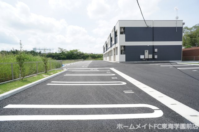 熊本市北区龍田７丁目のアパートの駐車場