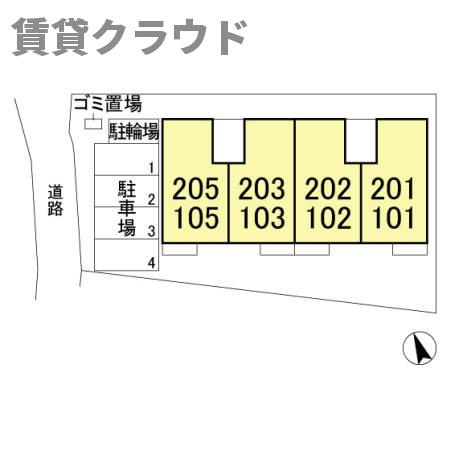 フォレステラ葛城の区画図