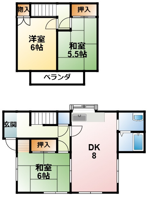 茂原綱島戸建の間取り
