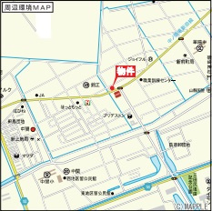 【地図】 | クレイドルガーデン防府市田島 第５（１号棟） | 案内図です。
