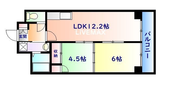 和室6帖・和室4.5帖・LDK12帖