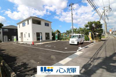 【前面道路含む現地写真】 | クレイドルガーデン防府市田島 第５（２号棟） | お車の出し入れも楽々です。
