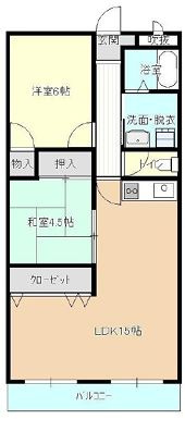 【間取り】 | ヒカリハイツ・ドイ2号館