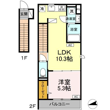 【間取り】 | グラナーデ成城学園前A