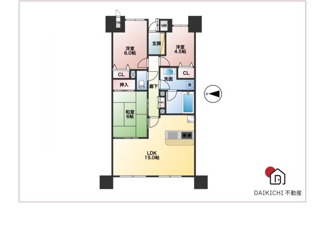 【間取り】 | サンデュエル本庄