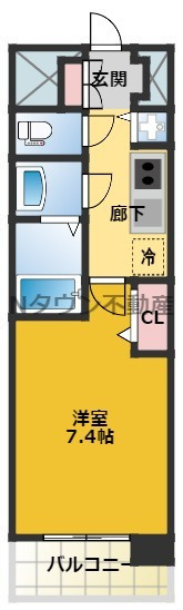 【間取り】 | プレサンス久屋大通公園エアリー | 間取りです