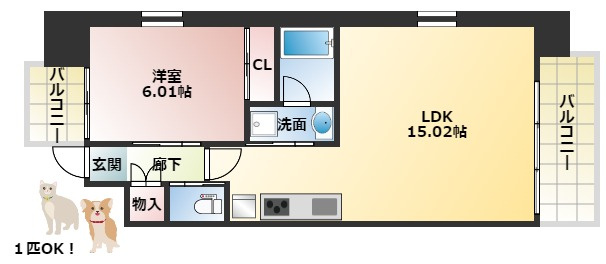 プレジオ今福鶴見の間取り