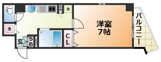 プレサンス神戸駅前グランツの間取り