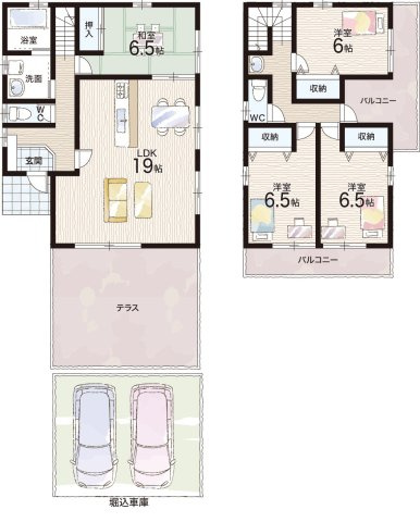 神戸市須磨区多井畑東町　未入居の間取り
