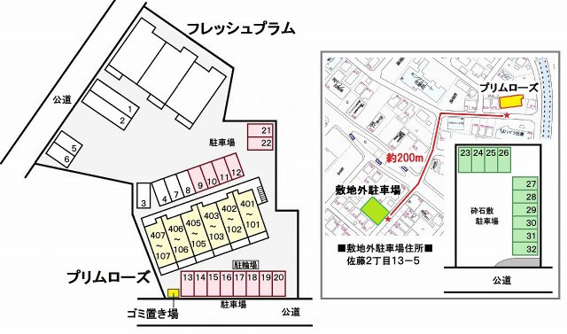 プリムローズの区画図
