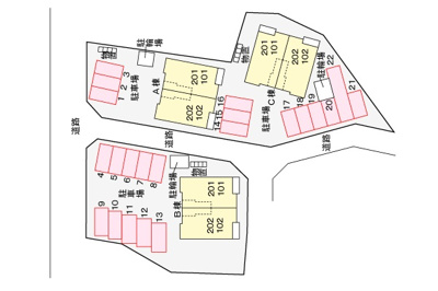 【区画図】 | シャン・ド・フルールA