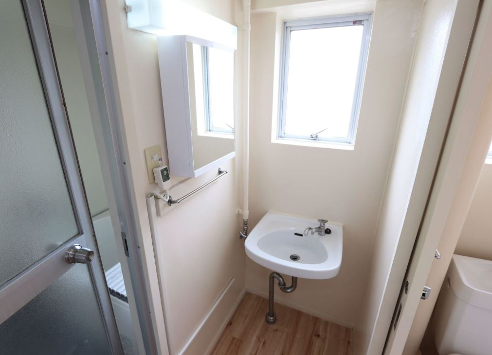 ビレッジハウス佐賀【キャッシュバック対象】の洗面所|コンパクトで使いやすい洗面所