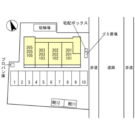 エーデルハイムⅢの区画図