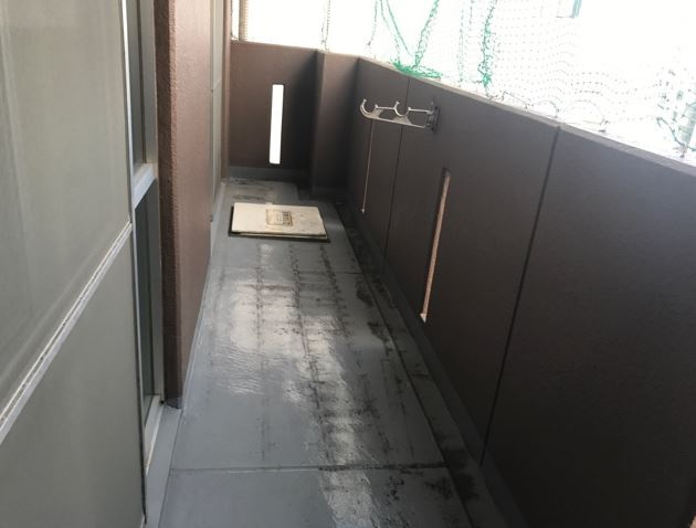 岸和田市土生町の賃貸マンションのバルコニー|陽当たり良好なバルコニーです
