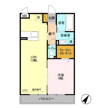 グランメールＭの間取り