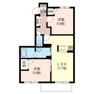 【間取り】 | 【シャーメゾン】ラスリーズＥ棟