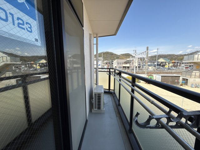 アビックス英賀保駅前のバルコニー