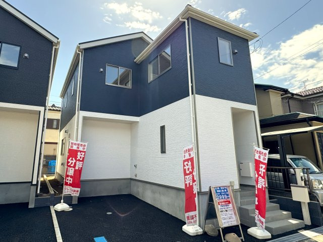 我孫子市青山台４丁目新築【我孫子第三小学校：10分】の外観|1号棟・完成済み内覧可能です！