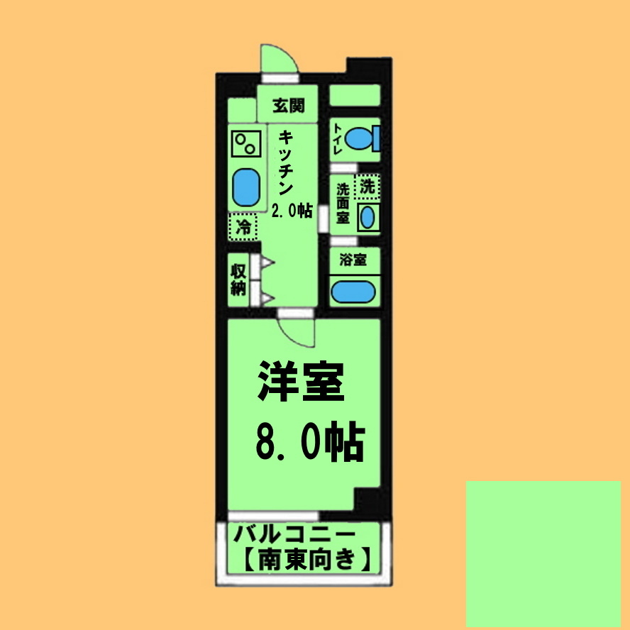RIDGE大曾根の間取り|間取り反転タイプ