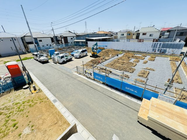 松戸市新松戸南３丁目新築戸建【新松戸南小学校：9分】の展望|バルコニーより道路側眺望