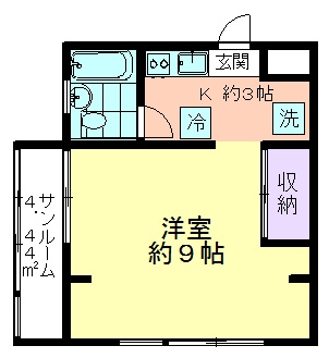 錦町ハイツの間取り