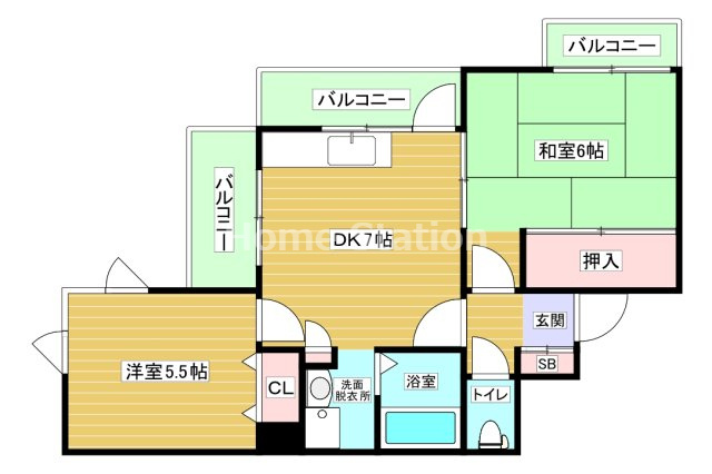 【間取り】 | センターヒル千舟