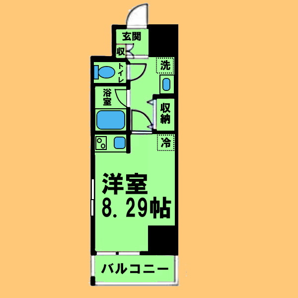 マリオン城西の間取り|※反転タイプ