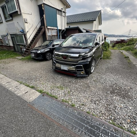 望洋荘の駐車場