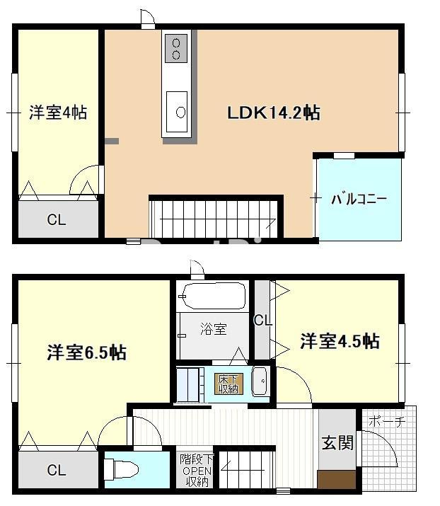 長野１－７ＫＯＤＡＴＥＸⅠＤの間取り