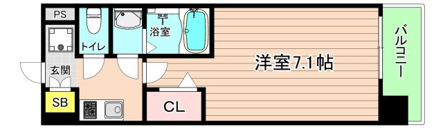 大阪市城東区今福西５丁目の賃貸マンションの間取り