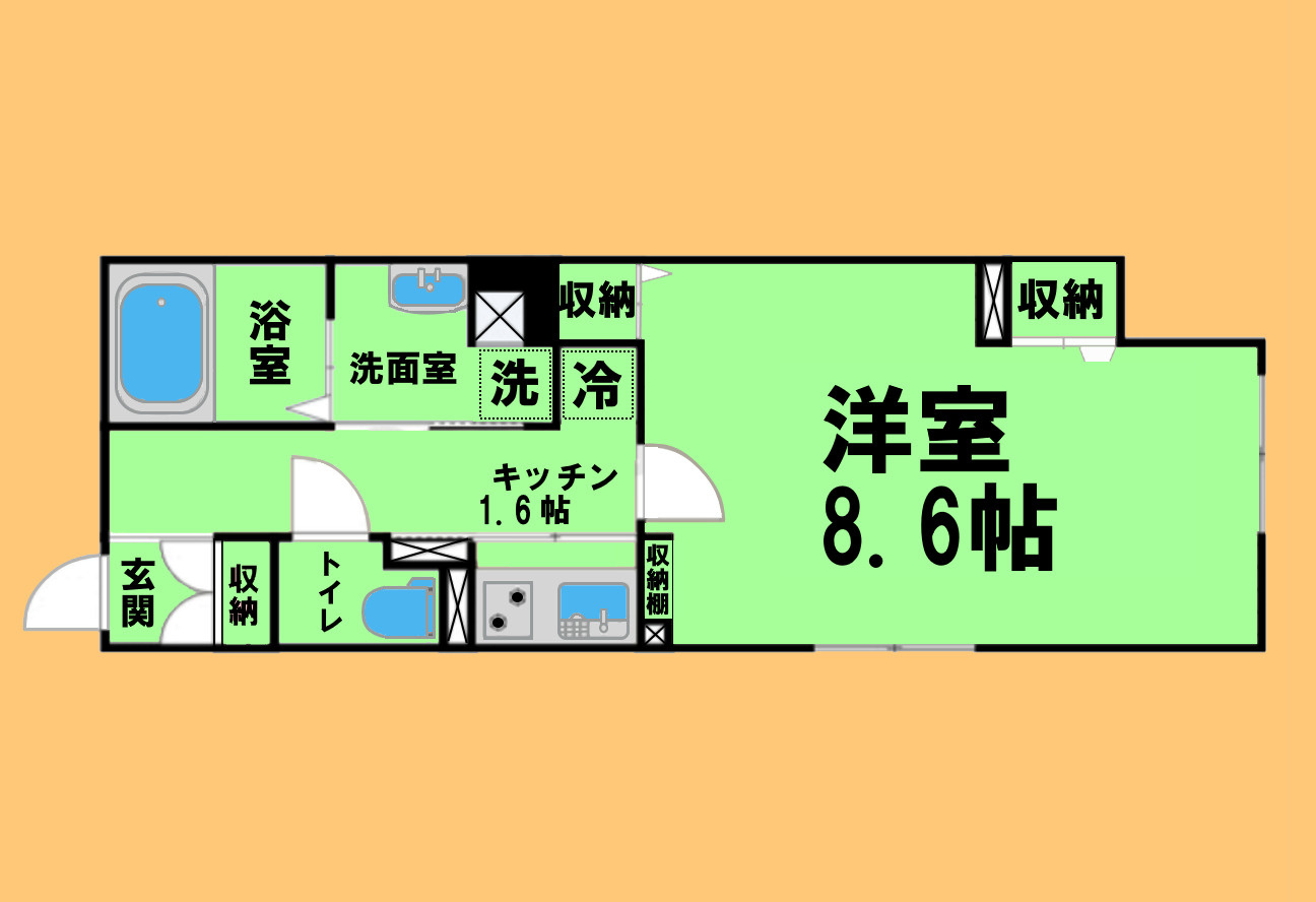 LUORE浄心EASTの間取り