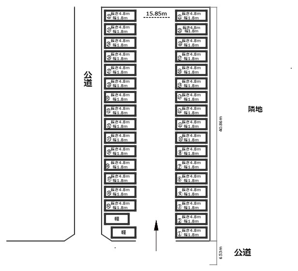 尼崎市東難波町４丁目の駐車場