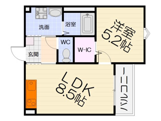 【間取り】 | モンタージュ鳳駅前