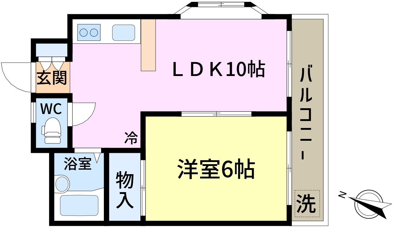 ハイネス成輪の間取り