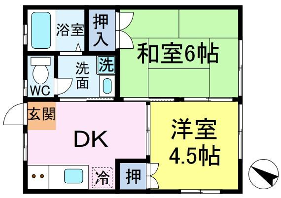 ハイム・ルーエA棟の間取り
