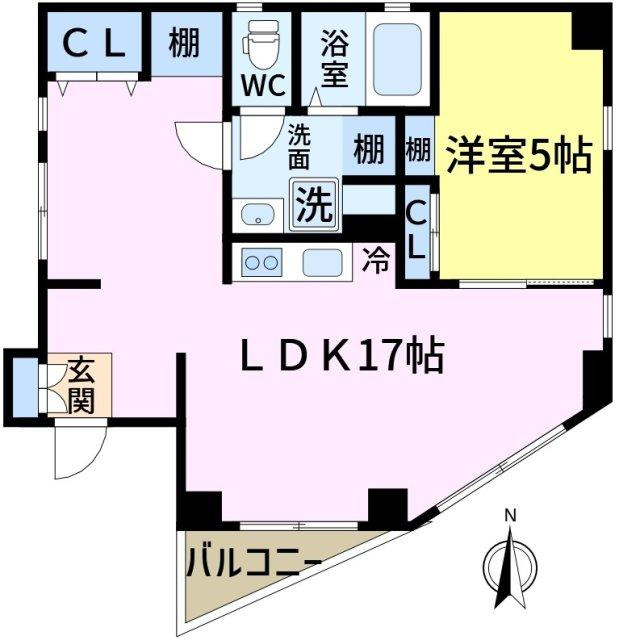 江戸川区松島３丁目の賃貸マンションの間取り