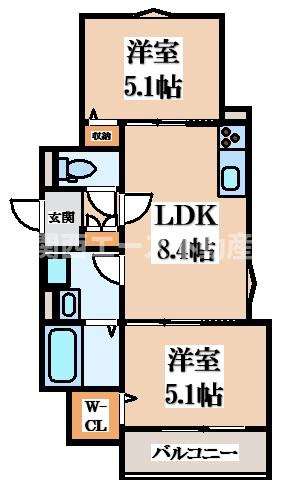 【間取り】 | クリエオーレ錦町