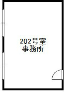近江八幡市中村町の事務所の間取り