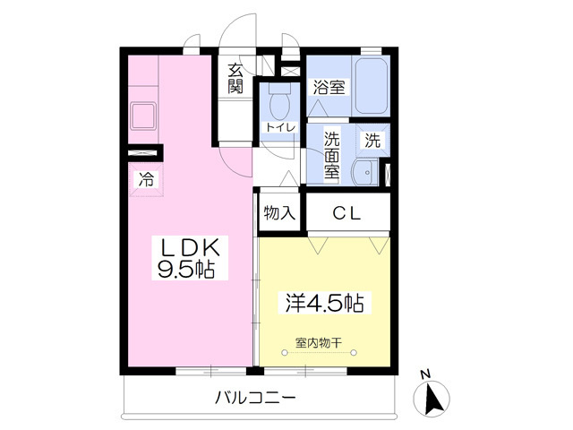 34.78平米の１LDK♪