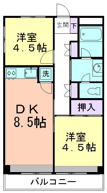 ハニーマンションの間取り
