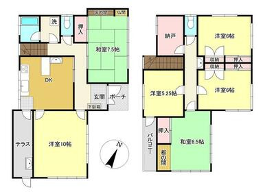 【間取り】 | 伊東市広野４丁目 中古戸建住宅