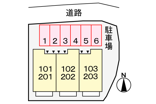 サンコートの区画図