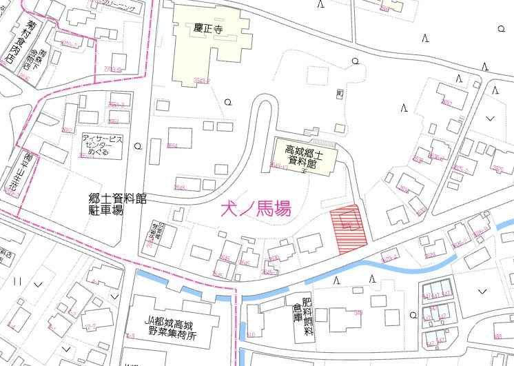 都城市高城町大井手の売地の土地図