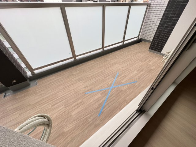 ウエンズ玉造フロントのバルコニー