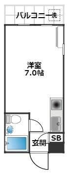 フラット池袋の間取り