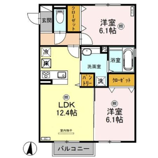 【間取り】 | ラ・ポーテＡ