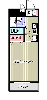 【間取り】 | フリーデンス南天神 | 現況優先。